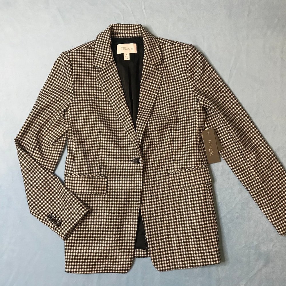 Nordstrom Signature Gingham Blazer
